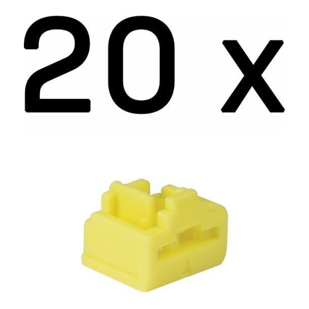 Lindy RJ-45 Port Blockers, 20 bucati, material ABS, Yellow
