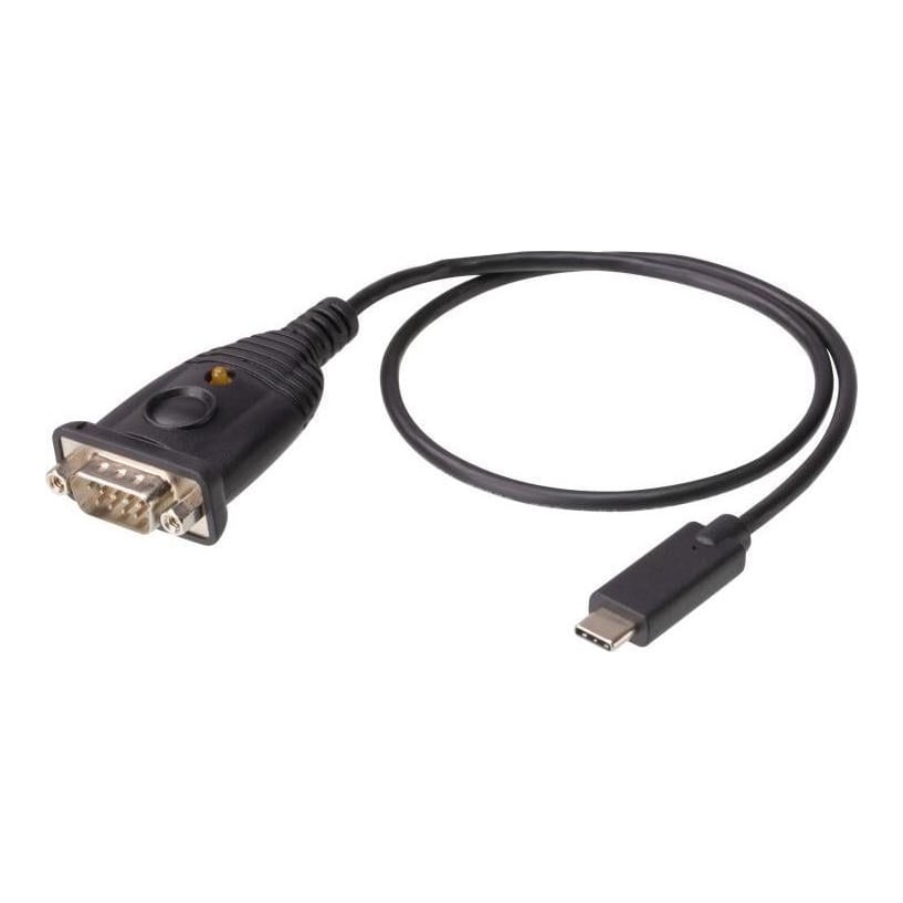 Adaptor Aten USB-C to RS-232, Conector 1: RS-232, Conector 2: USB Lungime cablu: 0,45 m. Culoarea produsului: Negru
