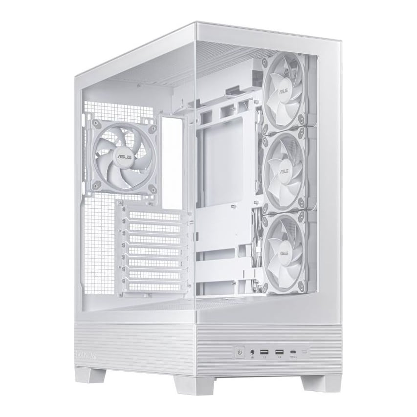 Carcasa ASUS A31 Plus TG ARGB, RGB, Mid Tower, White
