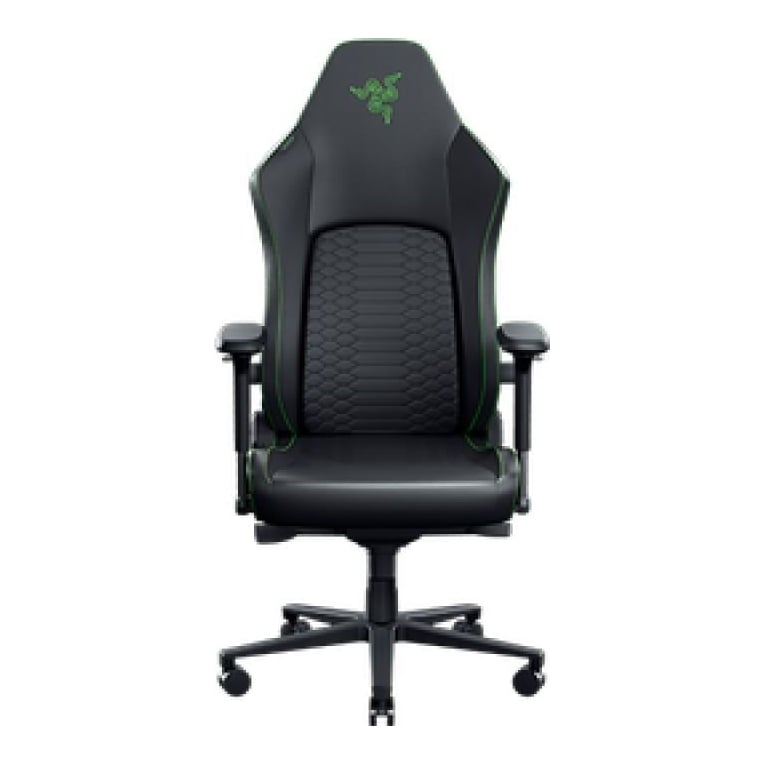 Scaun Razer Soma Chroma, iluminare Razer Chroma RGB, conectivitate Razer HyperSpeed Wireless (2.4 GHz), Bluetooth® LE, tip spuma spumă turnată PU, suport lombar integrat, tetieră reglabilă, cotiere 2D, clasa de ridicare pe gaz 4, negru