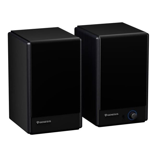 Boxe Genesis Arsen 402BT 2.0, putere maxima 60 W, frecventa raspuns 60 - 20000 Hz, conectori Optical S/PDIF RCA/Chinch x2, negru