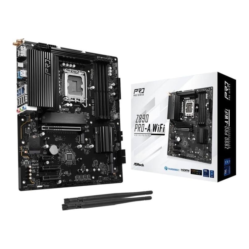Placa de baza ASRock Z890 Pro-A WiFi, Socket 1851, DDR5, ATX