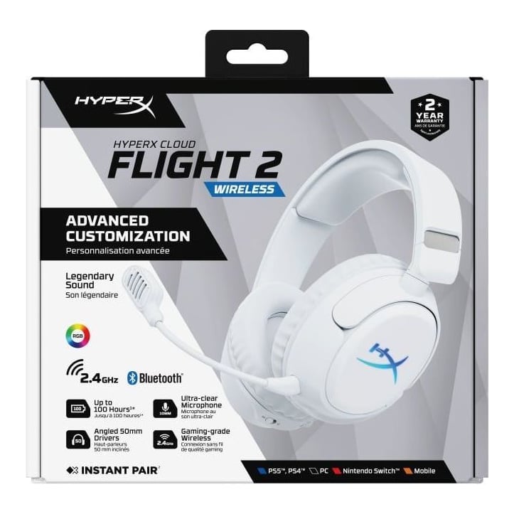 HP HyperX Cloud Flight 2 WL WHT GAM HS
