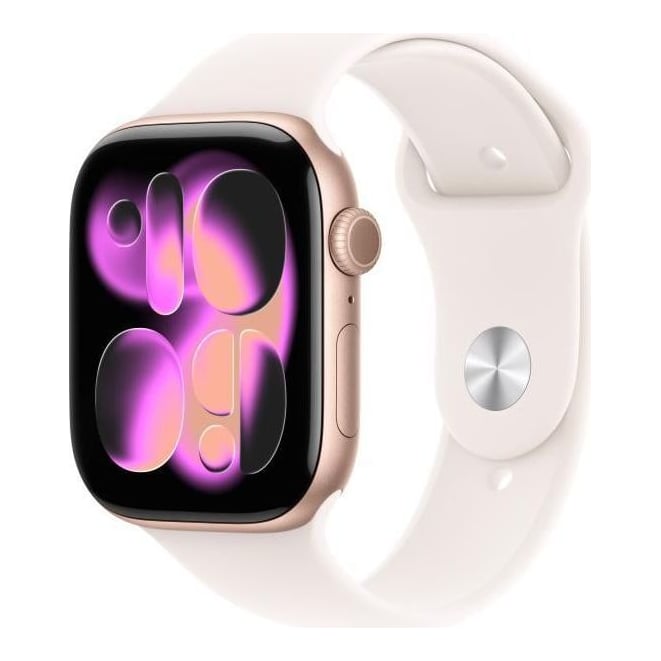 Apple AW S11 46 Cel RoseG Alum LBlush Band S/M