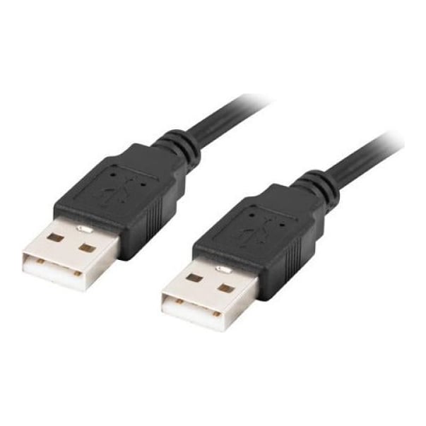 Usb-a M/M 2.0 Cable 0.5M Black Lanberg