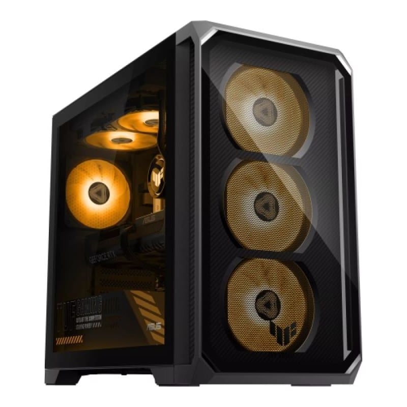 Desktop Gaming ASUS TUF Gaming T700 cu procesor AMD Ryzen 5 8400F pana la 4.7 GHz, 32 GB DDR5, 1TB SSD, RTX 5060, Fara OS, Gri, 3 ani Garantie