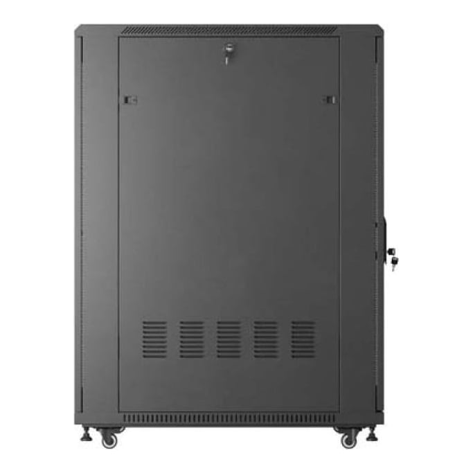 LANBERG Dulap rack 19" perete 27U/600X1000 (FLAT PACK) WITH MESH DOOR, self- assembly, greutate maxima suportata 800 kg, RAL color RAL9004