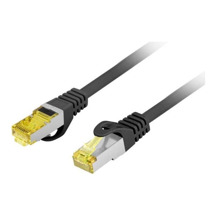 Patchcord CAT.6A S/Ftp Lszh Cu 1M Black Fluke Passed Lanberg