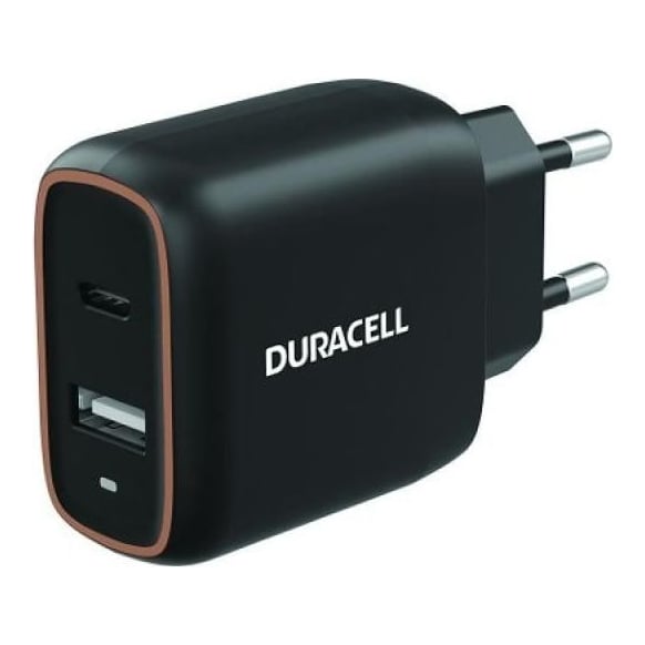 Incarcator auto Duracell, putere 20W, conectivitate 1C+1A USB
