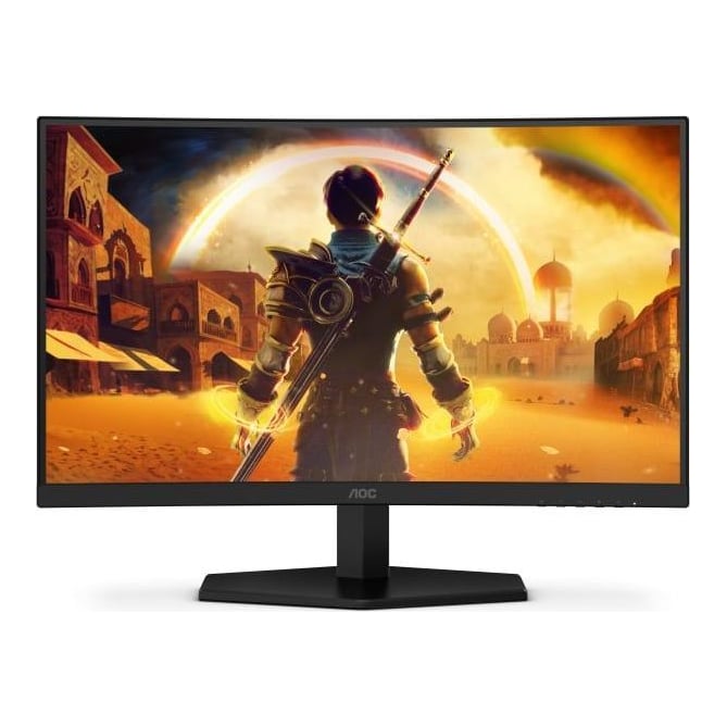 Monitor Gaming AOC C24G42FE, 24", 1920 x 1080 pixeli, Black, Red, 3 ani Garantie