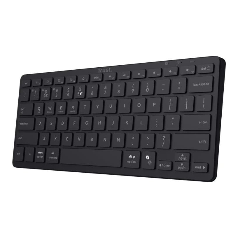 Tastatura Trust Nado 2 Wireless, 13 taste media, material ABS, negru