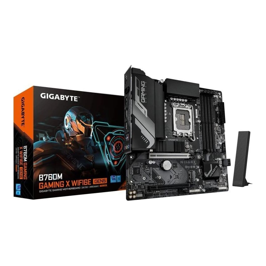 Placa de baza Gigabyte B760M Gaming X WiFi6E Gen5, LGA 1700, DDR5, Micro-ATX