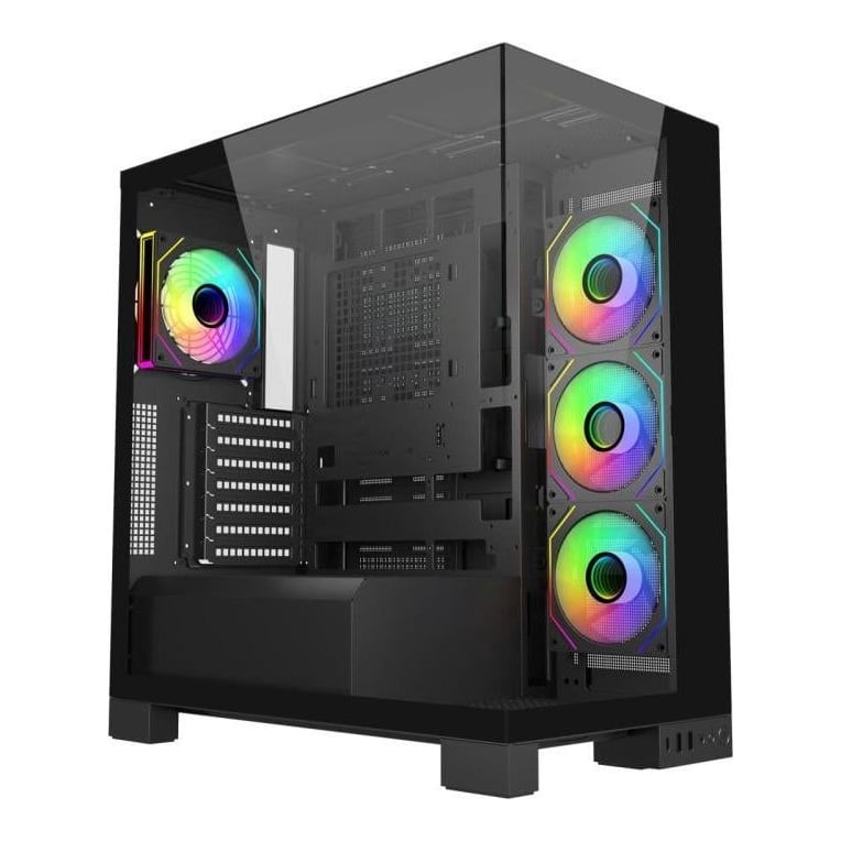 FORTRON Carcasa FSP M540-BA, RGB, Mid Tower, Black
