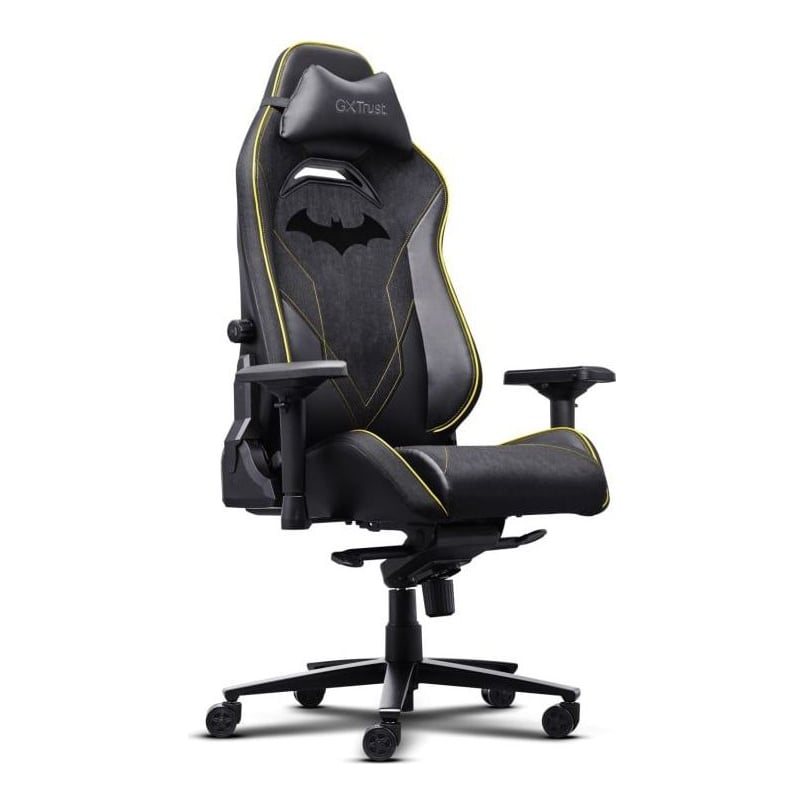 Scaun gaming Trust GXT 721BM Ruya Pro Premium, 5 roti, ridicare pe gaz clasa 4, adjustabil pe inaltime, material piele PU, greutate maxima suportata 150 kg, negru