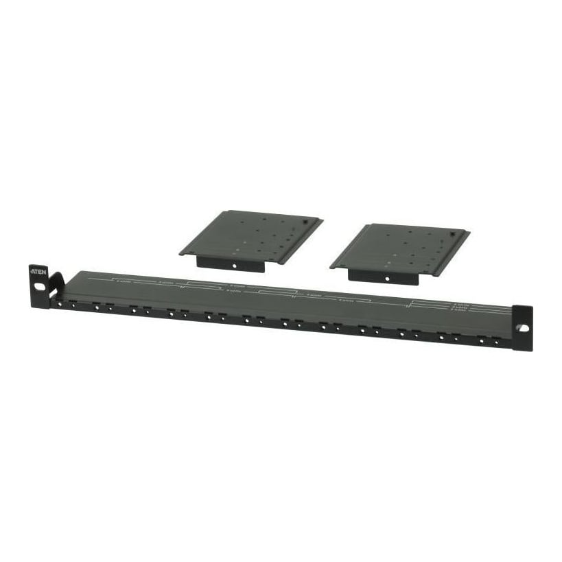 Rackmount kit video extender ATEN VE-RMK1U. Tipul: Placă montare, Culoarea produsului: Negru. Cantitate per ambalaj: 1 buc.. Greutate: 715 g