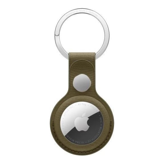 Apple AirTag FineWoven Key Ring – Dark Olive