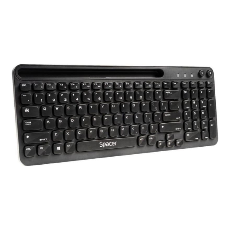 Tastatura SPACER SPKB-WS-04, Wireless, Negru