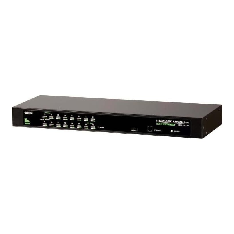 KVM Switch Aten CS1316-AT-G. Tastatură de tip port: USB, PS/2, Mouse tip de port: USB, PS/2, Video Type portul: VGA. Tip HD: QXGA, Rezoluţia maximă: 2048 x 1536 Pixel, Interval scanare: 1,255 s. Culoarea produsului: Negru, Capacitate portbagaj: 1U, Material carcasă: Metal. Sursă de alimentare: DC