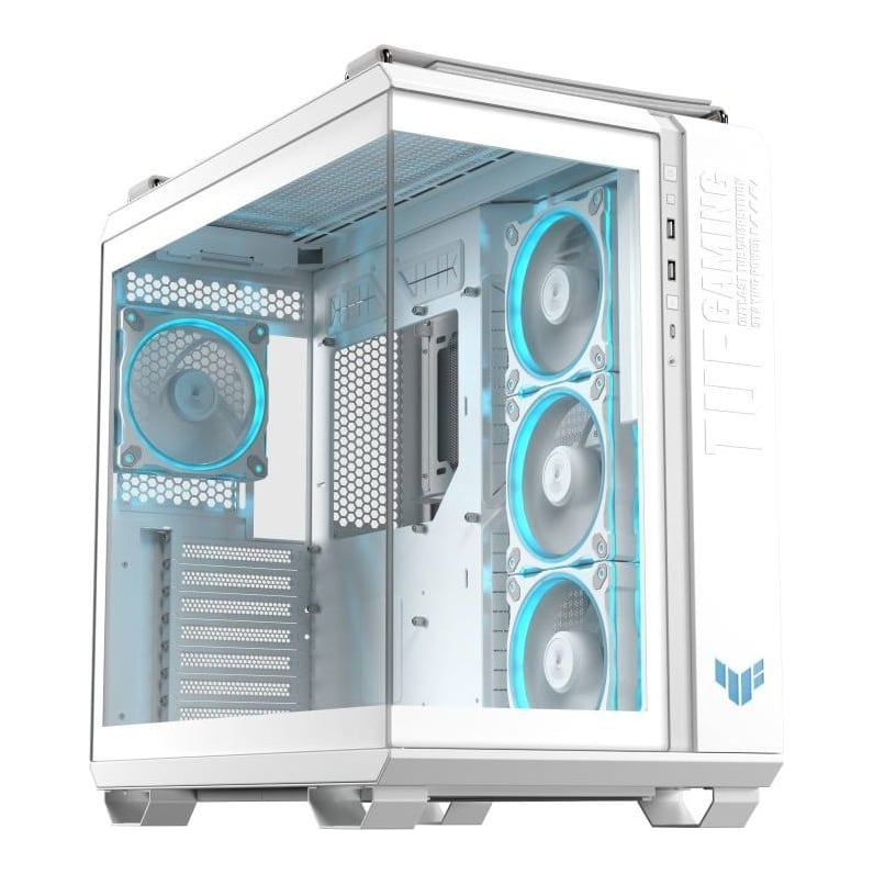 Carcasa ASUS TUF GAMING GT502 Horizon TG ARGB White, RGB, Mid Tower, White