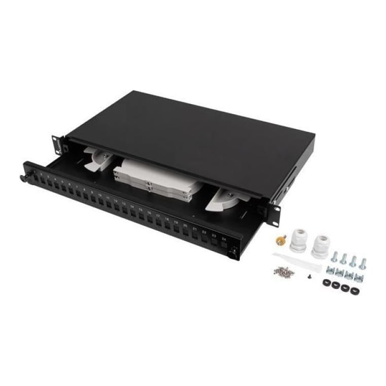 LANBERG Patch panel fibră rack 19" 1U 24x SC