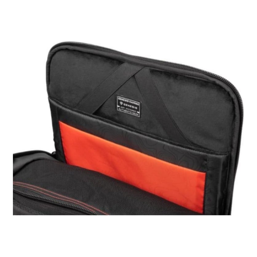Rucsac laptop GENESIS PALLAD 570 17.3', capacitate 23 L, material Polyester 1800D, negru