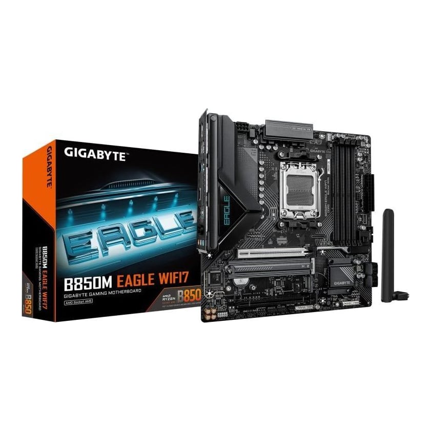 Placa de baza Gigabyte B850M EAGLE WIFI7, Socket AM5, DDR5, Micro-ATX