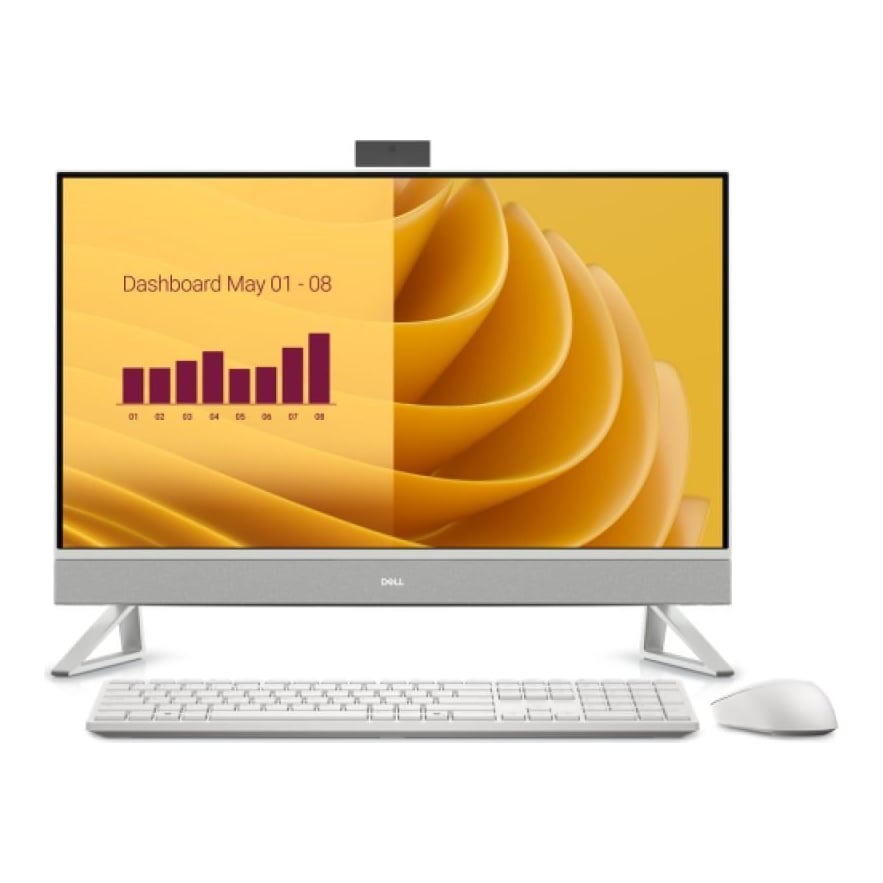 All-in-One Consumer Dell 27 All-in-One EC27250 cu procesor Intel Core 7 150U pana la 5.4 GHz, 27 inch, FHD, 16 GB, NVIDIA GeForce MX570A, Windows 11 Pro, White, 3 ani Garantie