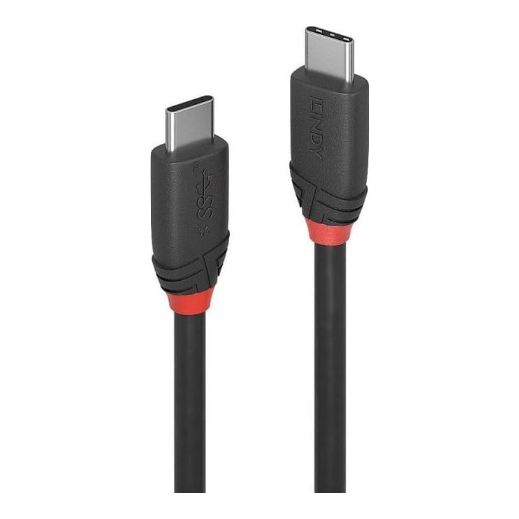 Cablu Lindy 1.5m USB 3.2 Type C, lungime 1.5m, Supported Bandwidth: 20Gbps, Maximum Power: PD 3.0 with up to 60W (20V 3A), Maximum Resolution: 4K 4096x2160@60Hz