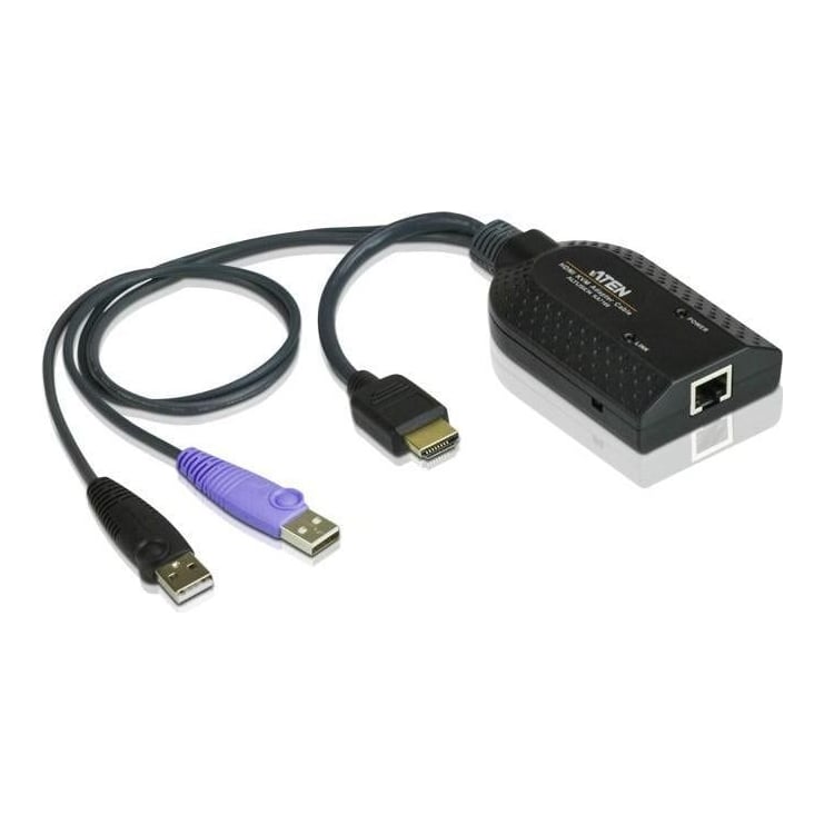 Adaptor KVM USB HDMI ATEN KA7168-AX. Tastatură de tip port: USB, Mouse tip de port: USB, Video Type portul: HDMI. Greutate: 110 g, Lăţime de ambalaj: 42 mm, Adâncimea de ambalaj: 124 mm. Dimensiuni(LxAxI): 56 x 91 x 21,2 mm. Greutate netă ambalaj principal: 4,4 kg, Lățime cutie ambalaj (exterior)