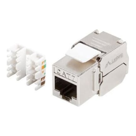 Keystone Module Toolless RJ45 CAT.7 Ftp 180° Lanberg