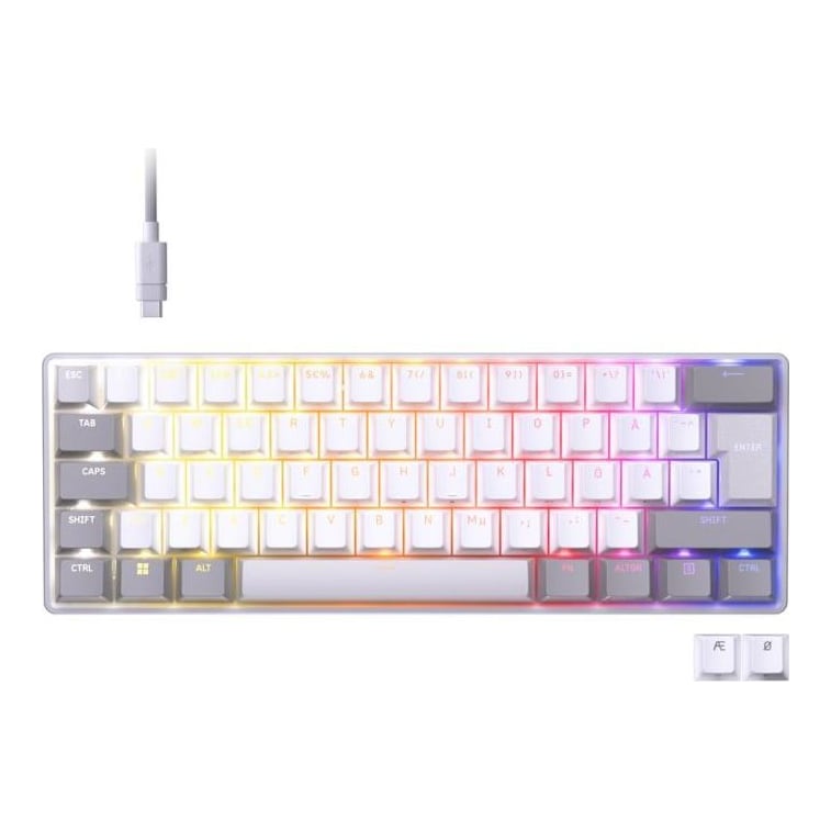 Tastatura Da CORSAIR CLIPPER PRO MINI 60, Nu, Cu fir, Alb