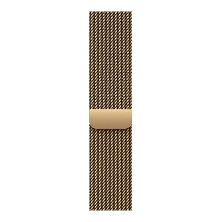 Curea pentru Apple Watch 46mm Radiant Gold Milanese Loop - M/L