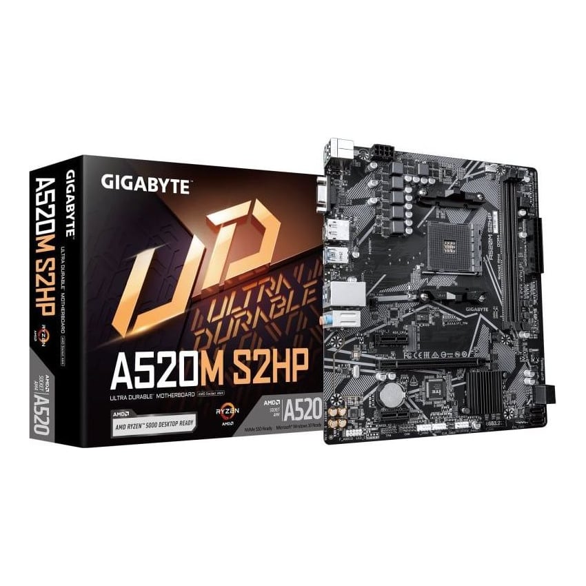 Placa de baza Gigabyte A520M S2HP, Socket AM4, DDR4, Micro-ATX