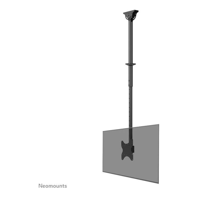 Suport TV Neomounts CL35-340BL12, VESA 200x200, inaltime ajustabila 106-156 cm, capacitate 50 kg, 25° inclinare, +3°, -3°rotire, +180°, -180° pivotare, negru