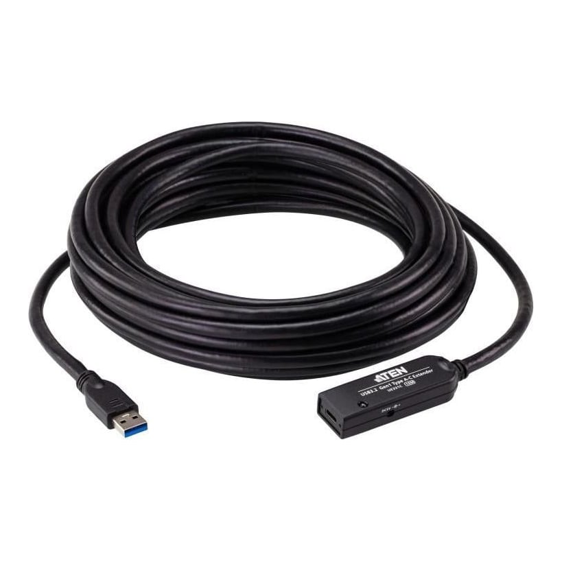 Extender ATEN UE331C-AT-G. Lungime cablu: 10 m. Conector 1: USB A, Conector 2: USB C, Versiune USB: USB 3.2 Gen 1 (3.1 Gen 1), Data minima de transfer a ratelor: 5 Gbit/s, Culoarea produsului: Negru