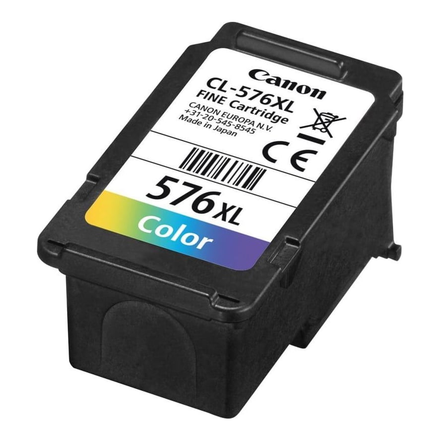 CANON CL-576XL COLOUR INKJET CARTRIDGE, Capacitate: 300pagini, 12.6ml, Culori: Cyan, Magenta, Yellow Compatibil cu: PIXMA TS3550i, PIXMA TS3551i, PIXMA TR4750i, PIXMA TR4751i