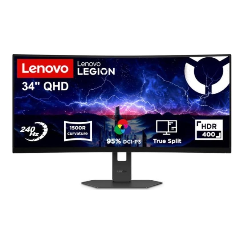 Monitor Gaming LENOVO Legion 34W-2c, 34", 3440 x 1440 pixeli, Black, 3 ani Garantie