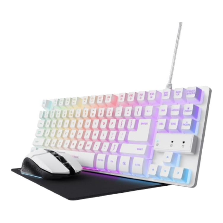 Tastatura Trust GXT 794W, Wireless, Alb