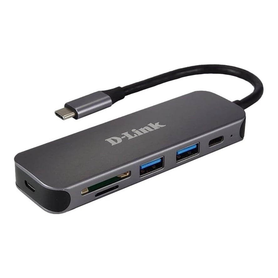 Docking station D-LINK DUB-2325, USB Type-C, Gri, 2 ani Garantie