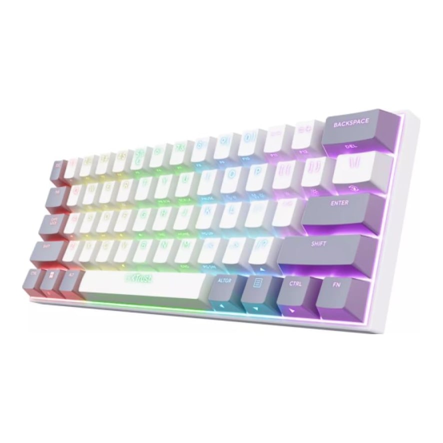 Tastatura Mecanica Gaming Trust GXT 873 Acira, RGB, Wireless, Alb