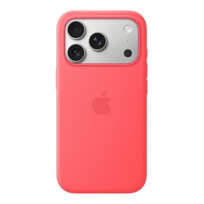 Apple iPhone 17 Pro Silicone Case with MagSafe – Bright Guava