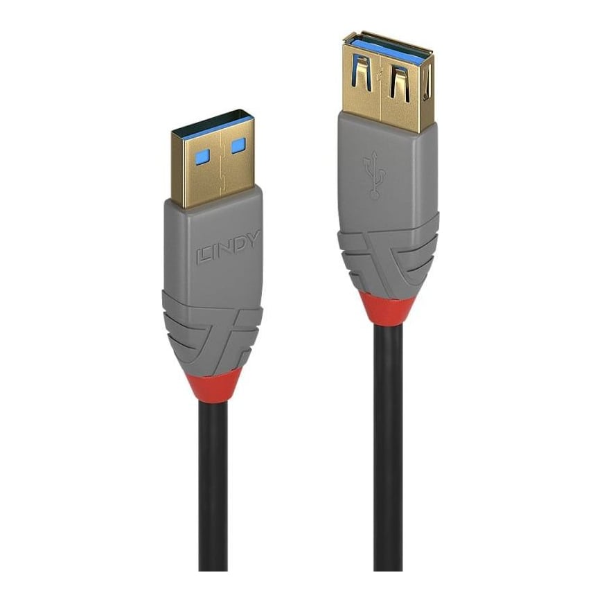 Cablu Lindy 2m USB 3.2 Type Ext Anthra Line