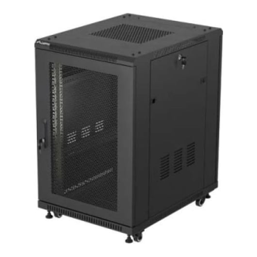 LANBERG Dulap rack 19" perete 18U/600X800 FLAT PACK WITH MESH DOOR, self- assembly, greutate maxima suportata 800 kg, RAL color RAL9004