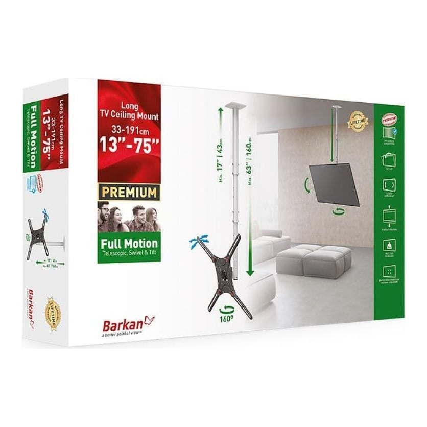Suport TV tavan Barkan 13-86" 56kg ng