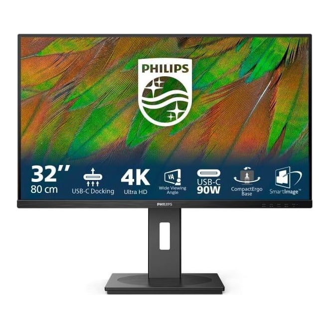 Monitor Commercial Philips 32B1U3900/00, 31.5", 3840 x 2160 pixeli, Black, 3 ani Garantie