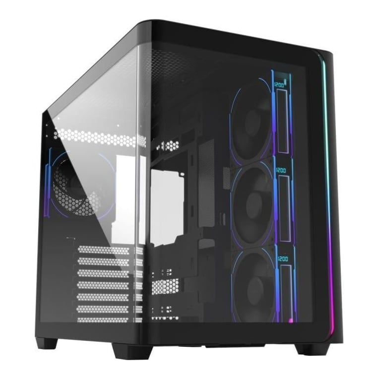 FORTRON Carcasa FSP M580-BP Plus, RGB, Mid Tower, Black