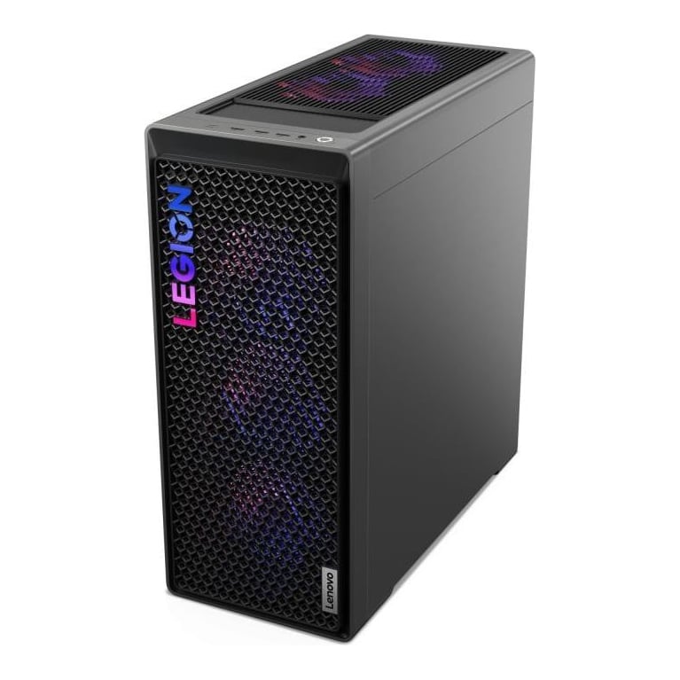 Desktop Gaming Lenovo Legion T7 34IAS10 cu procesor Intel Core Ultra 7 270K Plus pana la 5.5 GHz, 32 GB DDR5, 1TB SSD, RTX 5070 Ti, Fara OS, Black, 3 ani Garantie
