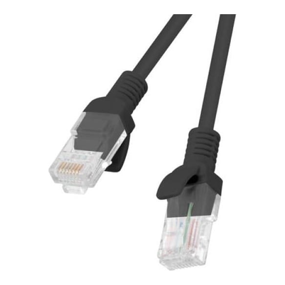 Patch cord Lanberg Cat.6 UTP 0,25 m negr