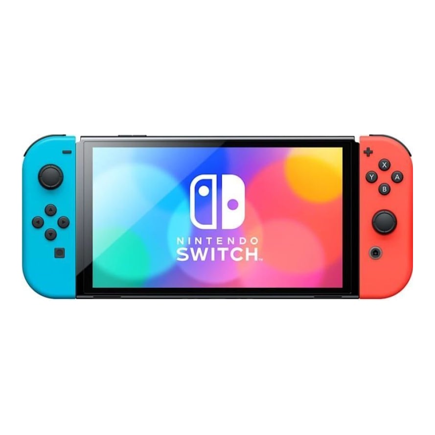 Nintendo Switch OLED, Neon Blue & Red