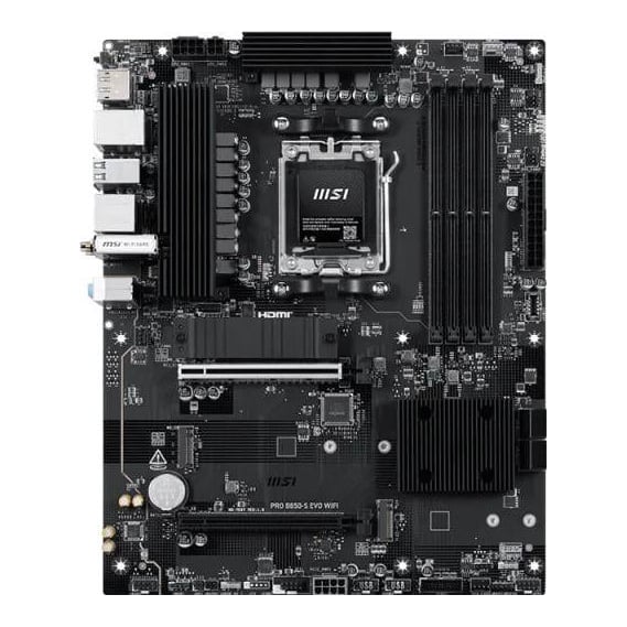 Placa de baza MSI PRO B850-S EVO WIFI, Socket AM5, DDR5, ATX